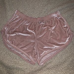 brandy Melville velvet shorts